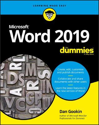 Book cover for Word 2019 For Dummies