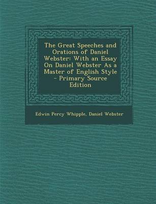 Book cover for The Great Speeches and Orations of Daniel Webster