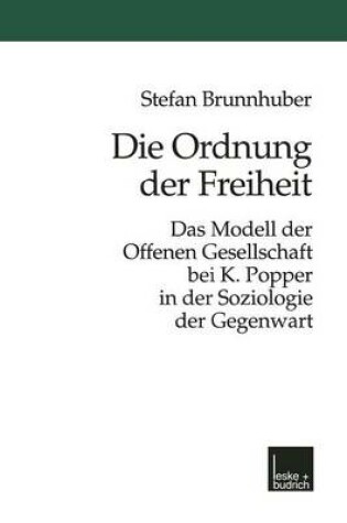 Cover of Die Ordnung der Freiheit