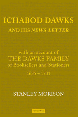 Cover of Ichabod Dawks and his Newsletter