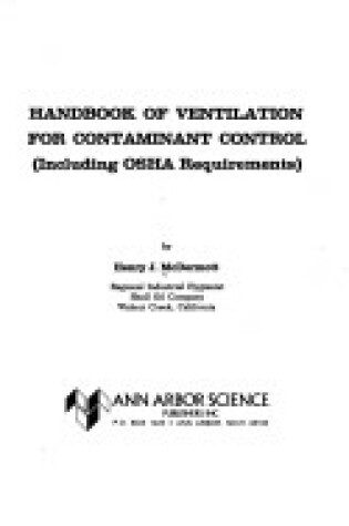 Cover of Handbook of Ventilation for Contamination Control