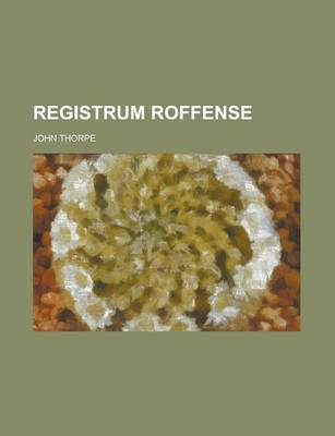 Book cover for Registrum Roffense