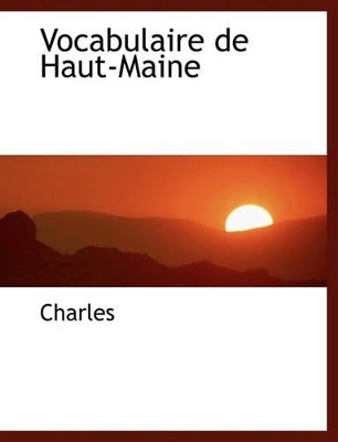 Book cover for Vocabulaire de Haut-Maine