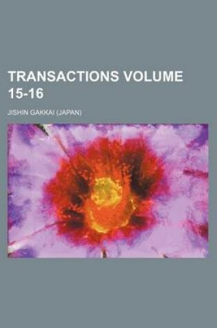 Cover of Transactions Volume 15-16