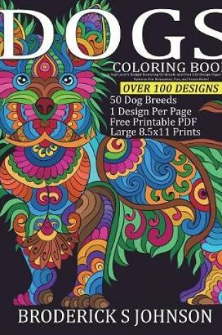 Cover of Colorful Dogs Coloring Book