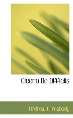 Book cover for Cicero de Officiis