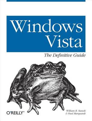 Book cover for Windows Vista: The Definitive Guide