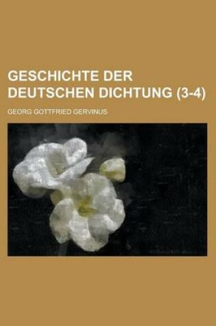 Cover of Geschichte Der Deutschen Dichtung (3-4 )