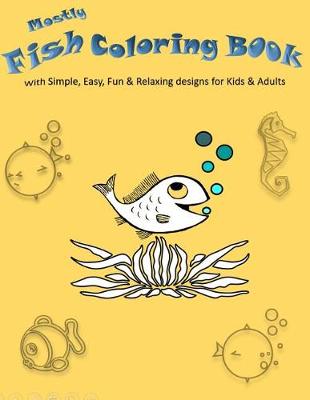 Book cover for Mostly Fish Coloring Book