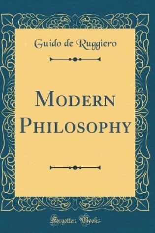 Cover of Modern Philosophy (Classic Reprint)