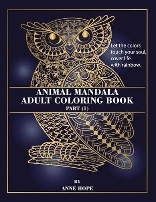 Book cover for Animal Mandala Adult Coloring Book Part (1)