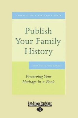 Cover of Publish Your Family History