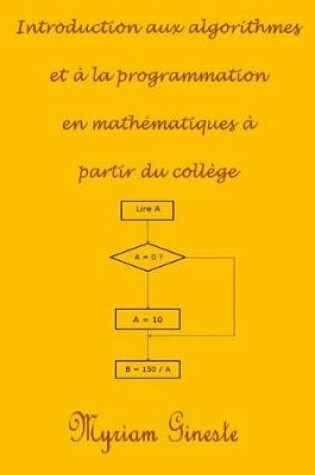 Cover of Introduction aux algorithmes et a la programmation en mathematiques a partir du college