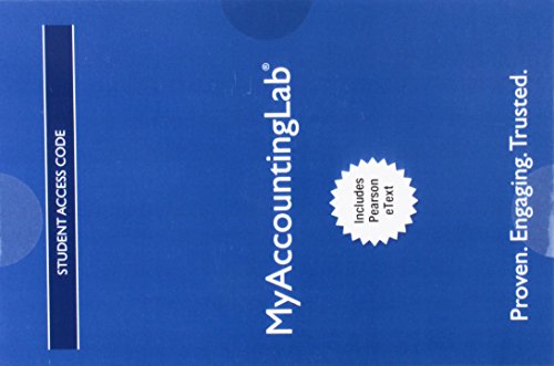 Book cover for Mylab Accounting with Pearson Etext -- Access Card -- For Horngren's Financial & Managerial Accounting, the Managerial Chapters