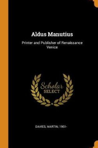 Cover of Aldus Manutius