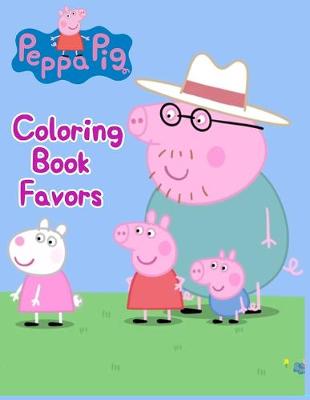 Book cover for Peppa Pig Coloring Book Favors