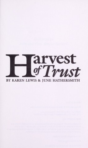 Book cover for Harvest of Trust