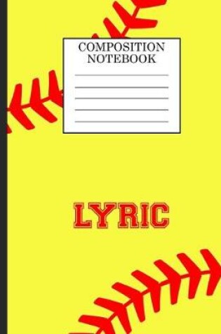 Cover of Lyric Composition Notebook
