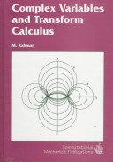 Book cover for Complex Variables and Transform Calculus