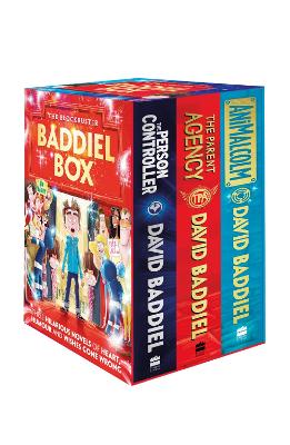 Book cover for The Blockbuster Baddiel Box (The Parent Agency, The Person Controller, AniMalcolm)