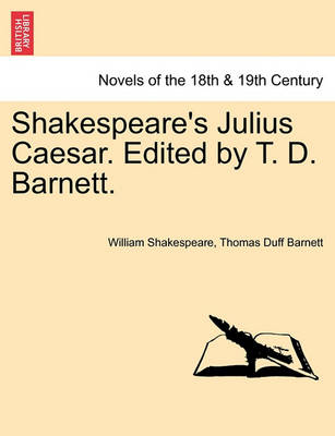 Book cover for Shakespeare's Julius Caesar. Edited by T. D. Barnett.