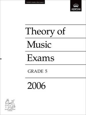 Book cover for 2006 Grade 5 Theory Tests