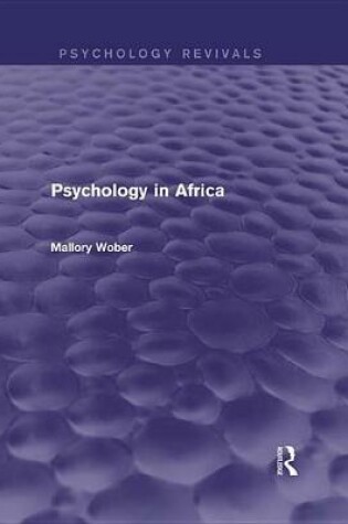 Cover of Psychology in Africa