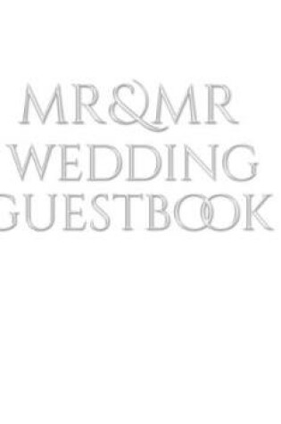Cover of Mr and Mr wedding Guest Book
