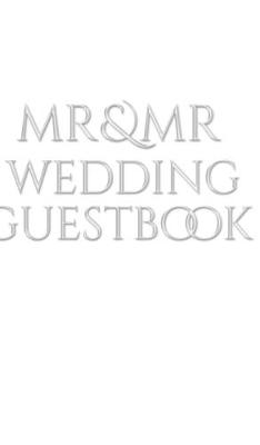 Book cover for Mr and Mr wedding Guest Book