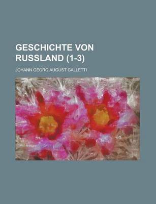 Book cover for Geschichte Von Russland (1-3 )