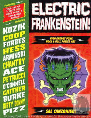 Book cover for Electric Frankenstein! High-energy Punk Rock & Roll Poster Art