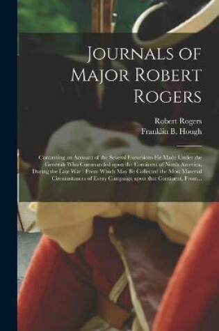 Cover of Journals of Major Robert Rogers [microform]