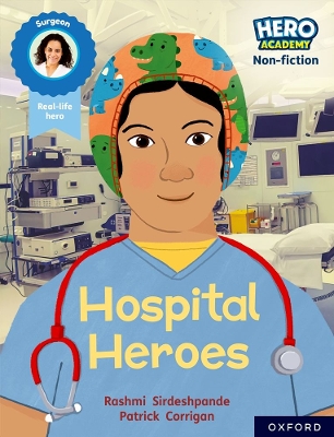 Book cover for Hero Academy Non-fiction: Oxford Reading Level 8, Book Band Purple: Hospital Heroes