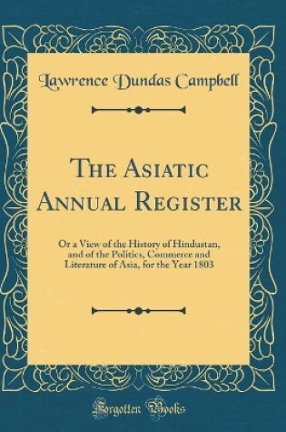 Cover of The Asiatic Annual Register