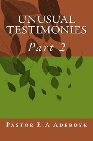 Cover of Unusual Testimonies