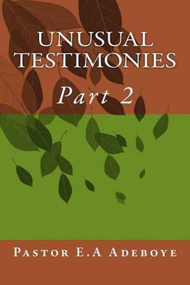 Book cover for Unusual Testimonies