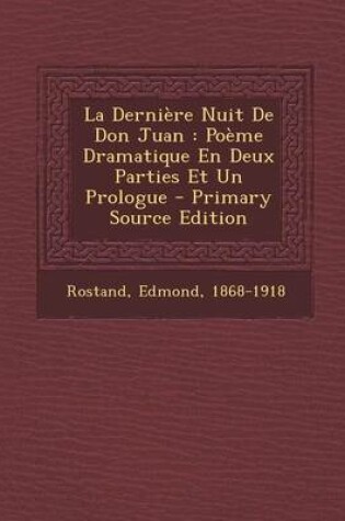 Cover of La Derniere Nuit De Don Juan