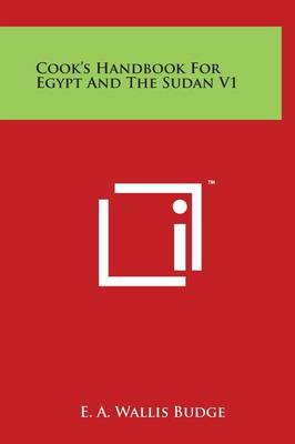 Book cover for Cook's Handbook For Egypt And The Sudan V1
