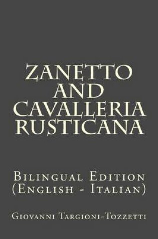 Cover of Zanetto and Cavalleria Rusticana