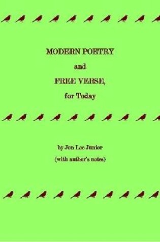 Cover of Modern Poetry and Free Verse for Today