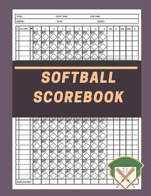 Book cover for Softball Scorebook