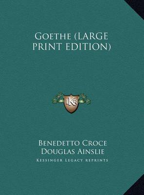 Book cover for Goethe