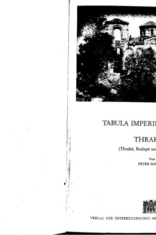 Cover of Tabula Imperii Byzantini / Thrakien (Thrake, Rodope Und Haimmimontos)