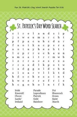 Cover of St. Patrick's Day Word Search