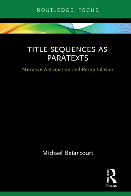 Book cover for Title Sequences as Paratexts