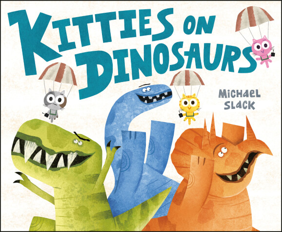 Book cover for Kitties on Dinosaurs