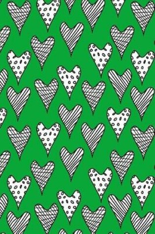 Cover of Journal Notebook Abstract Hearts Pattern 7