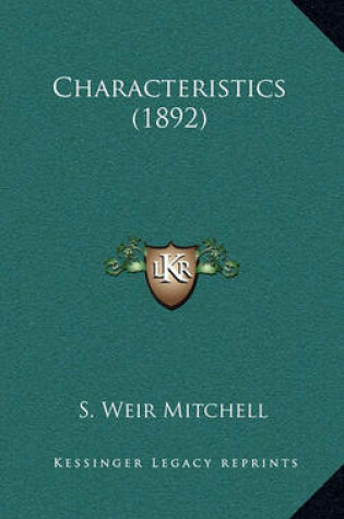 Cover of Characteristics (1892)