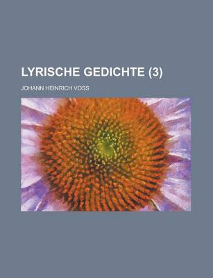 Book cover for Lyrische Gedichte (3 )