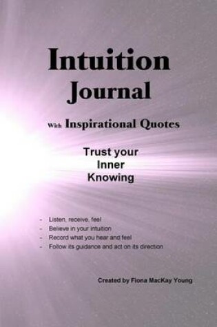 Cover of Intuition Journal with Inspirational Quotes